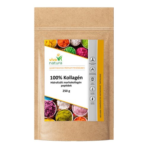 Viva natura 100% hidrolizált marhakollagén peptid édesítő nélkül 250 g