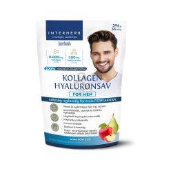   Interherb kollagén és hyaluronsav italpor for men alma körte ízű 396 g