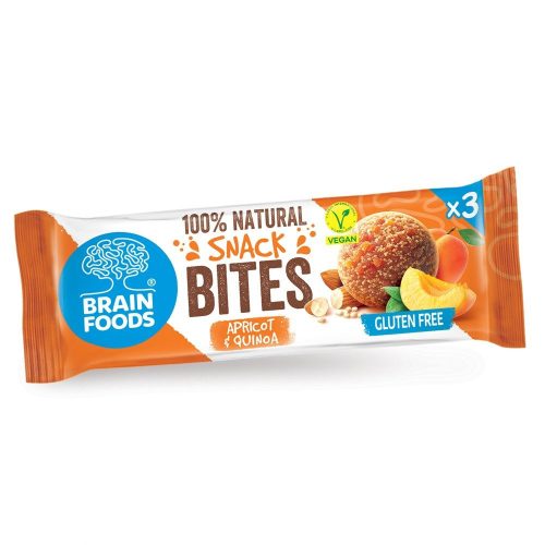 Brain Foods gluténmentes datolyás falatok sárgabarackkal és quinoával 48 g