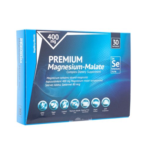 Napfényvitamin prémium magnézium-malát 400mg szerves kötésű szelénnel 80mcg kapszula 30 db