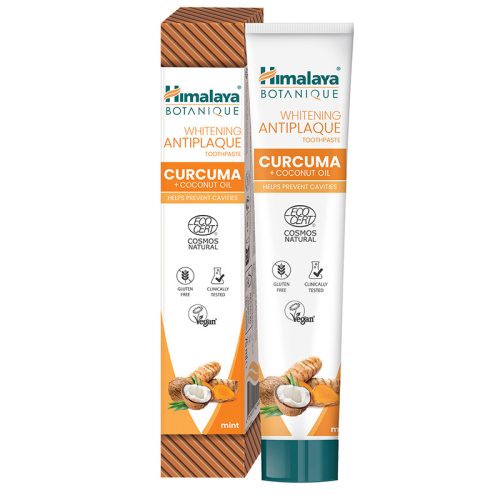 Himalaya botanique natúr kurkumás fehérítő, lepedékeltávolító fogkrém 75 ml