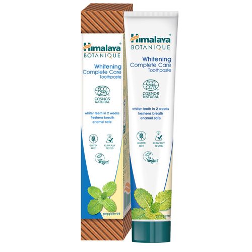 Himalaya botanique natúr fehérítő teljes körű védelmet biztosító borsmentás fogkrém 75 ml