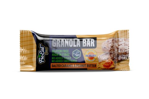 Dia-Wellness - FreEat Food Sós-karamell ízű Granola Bar 50g