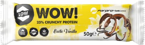 Forpro wow 25% crunchy protein szelet exotic vanilla 50 g