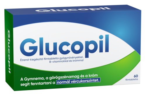 Glucopil étrend-kiegészítő gyógynövényekkel, b-vitaminokkal és krómmal filmtabletta 60 db