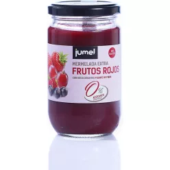   Jumel vörös gyümölcsös csökkentett energiatartalmú jam, 0% hozzáadott cukorral, édesítőszerekkel  290 g