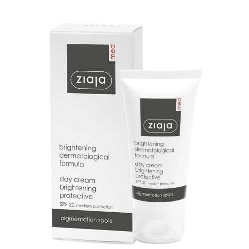 Ziaja Med világosító bőrvédő nappali krém, pigmentfoltos bőrre ff20 50 ml