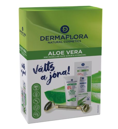 Dermaflora 0% díszdoboz (hidrogél+micellás arcradír+arcmasszírozó) aloe 1 db