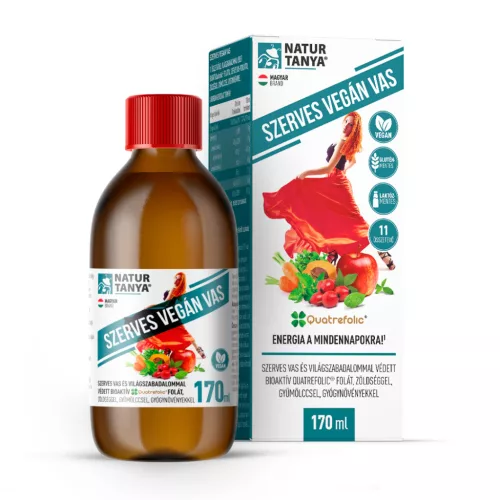 Natur Tanya szerves vegán vas szirup 170 ml