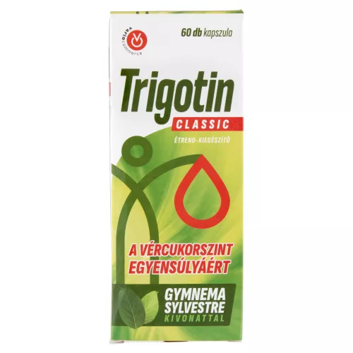 Trigotin classic gymnema sylvestre kivonat vércukorszint egyensúlyért étrendkiegészítő kapszula 60 db