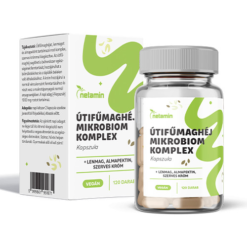Netamin útifű maghéj mikrobiom komplex kapszula 120 db