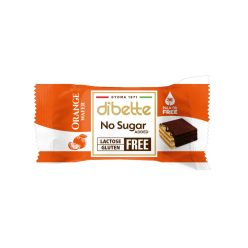   Dibette nas laktóz-, pálma-, gluténmentes narancs ízű krémmel töltött ostyakocka, hcn, édesítőszerekkel 10 g