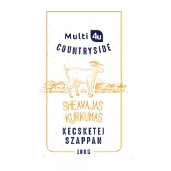   Multi 4u countryside kecsketej szappan sheavajas-kurkumás 100 g