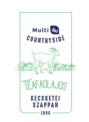 Multi 4u countryside kecsketej szappan teafaolajos 100 g