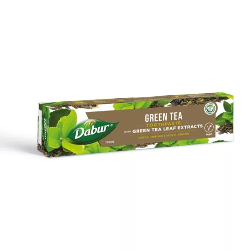 Dabur herbal fogkrém fluoridmentes zöld teával 100 ml