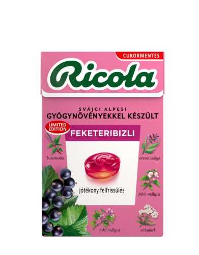 Ricola cukorka feketeribizli 40 g
