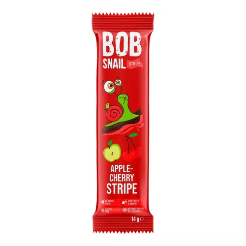 Bob Snail gyümölcstekercs alma-meggy 14 g