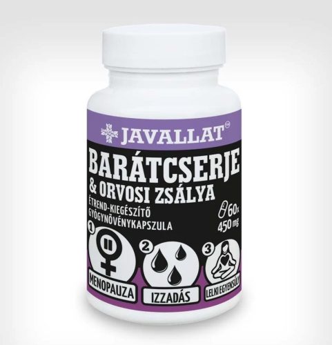 Javallat barátcserje és orvosi zsálya kapszula 60 db