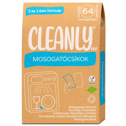 Cleanly eco mosogatócsíkok 3 az 1-ben formula 64 db