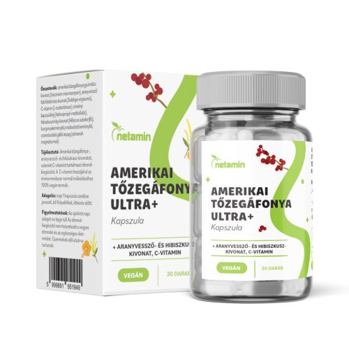 Netamin amerikai tőzegáfonya ultra+ kapszula 30 db
