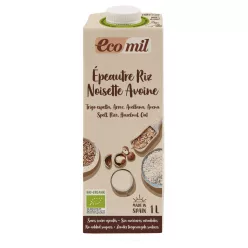 Ecomil bio tönkölybúza, rizs, zab, mogyoró ital 1000 ml