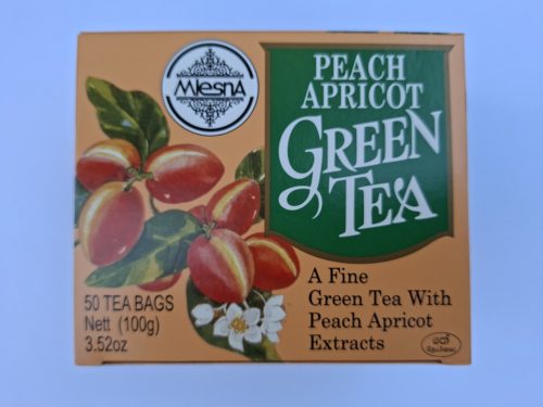 Mlesna zöld tea barack ízesítéssel 50x2g 100 g