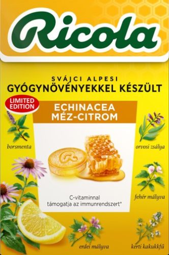 Ricola cukorka echinacea és méz 40 g