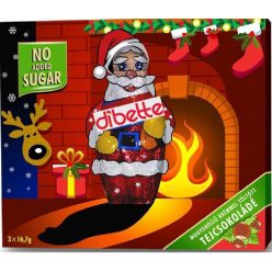   Dibette nas mogyoró ízű krémmel töltött tejcsokoládé mikulás figura hozzáadott cukor nélkül eritrittel 50 g