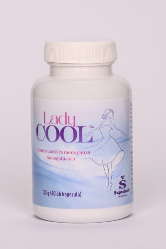 Lady Cool barátcserjét, ashwagandát és gyógynövényeket tartalmazó kapszula menstruáció és menopauza támogatására 60 db