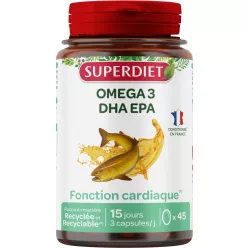   Superdiet omega 3 dha epa, a szív és érrendszer támogatására gélkapszula 45 db
