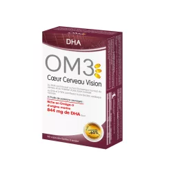  Superdiet om3 - omega3 halolaj az agyműködés, a szív és a látás támogatására lágyzselatin kapszula 60 db