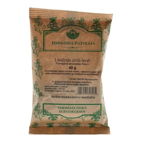 HERBÁRIA LÁNDZSÁS ÚTIFŰLEVÉL TEA 40 G