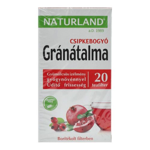 NATURLAND GYÜMÖLCSTEA GRÁNÁTALMA-CSIPKEB