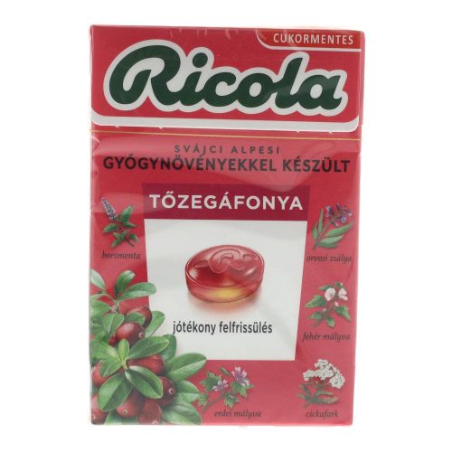 RICOLA CUKOR TŐZEGÁFONYA CM.