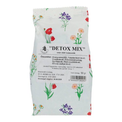 GYÓGYFŰ DETOX MIX (VESEVÉDŐ) TEAKEVERÉK