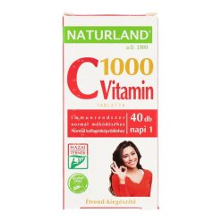 NATURLAND C-VITAMIN 1000MG 40DB