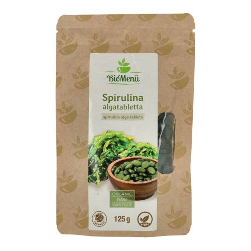 BIOMENÜ BIO SPIRULINA ALGA TABLETTA 125G