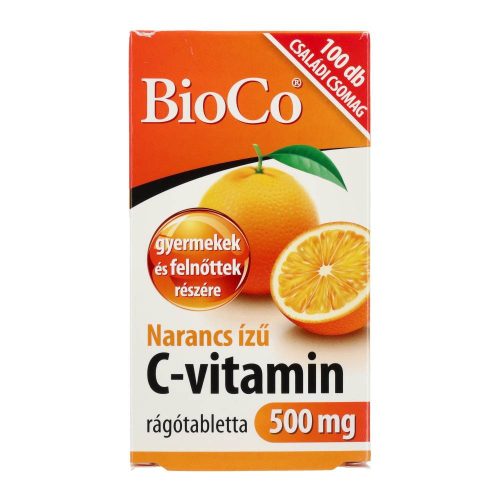 BIOCO C-VITAMIN NARANCS RÁGÓTBL. 500MG