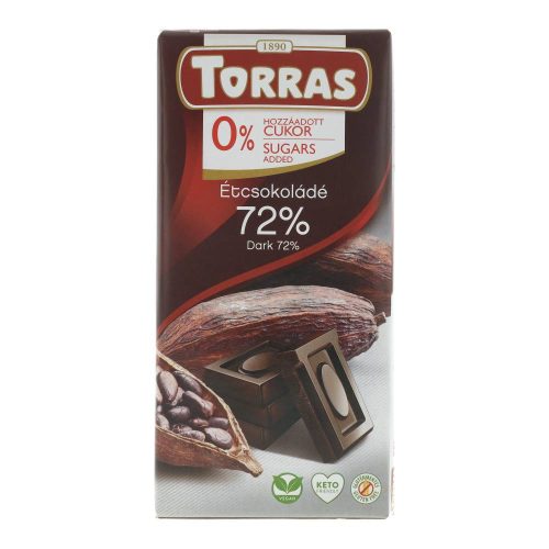 TORRAS ÉTCSOKOLÁDÉ 72% CM.GM.