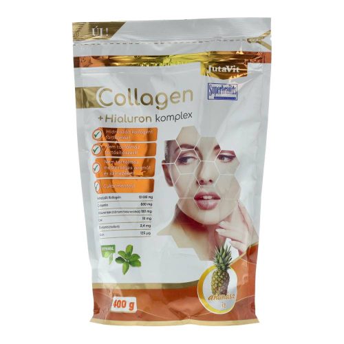 JUTAVIT COLLAGÉN+HIALURON ANANÁSZ 400G