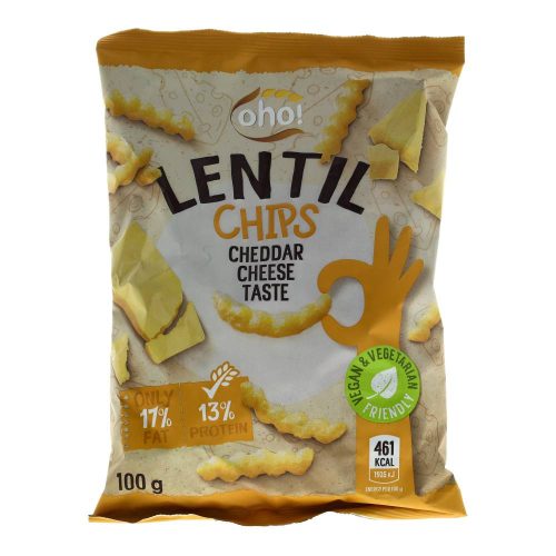 OHO LENCSE CHIPS CHEDDAR SAJT 100G