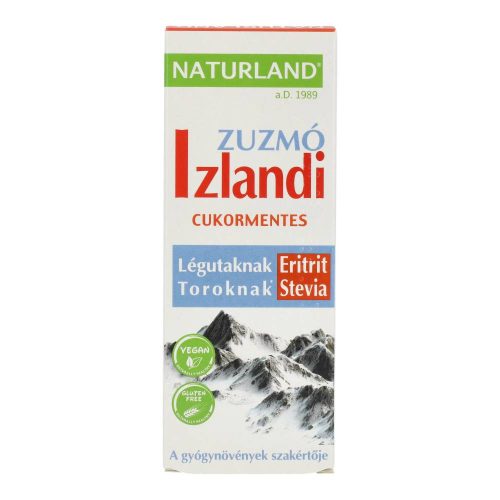 NATURLAND IZLANDI ZUZMÓ SZIRUP CUKORMENT