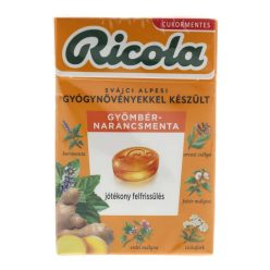 RICOLA CUKORKA GYÖMBÉR-NARANCSMENTA CM.