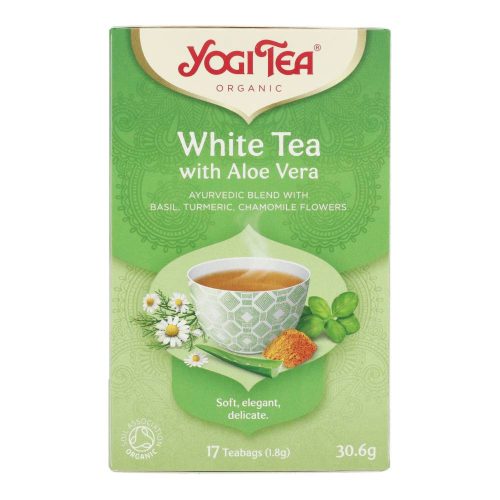 YOGI BIO FEHÉR TEA ALOE VERÁVAL