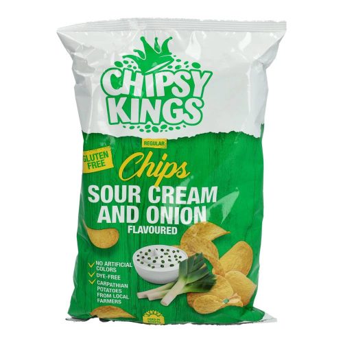 CHIPSY KINGS CHIPS HAGYMÁS-TEJFÖLÖS 150G