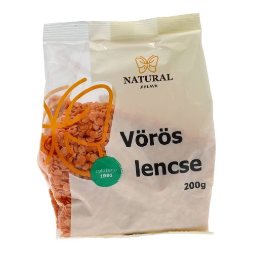 NATURAL VÖRÖS LENCSE 200G