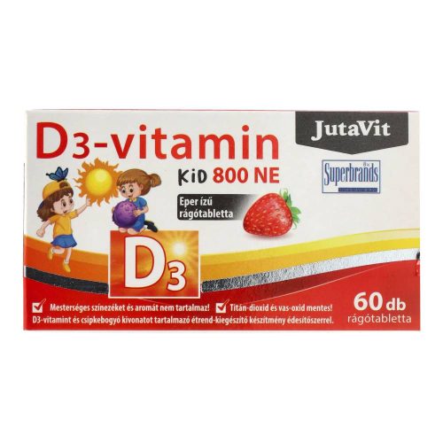 JUTAVIT D-3 VIT. KID RÁGÓTABL. EPER 60DB