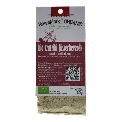 GREENMARK BIO TZATZIKI FŰSZERKEVERÉK 20G