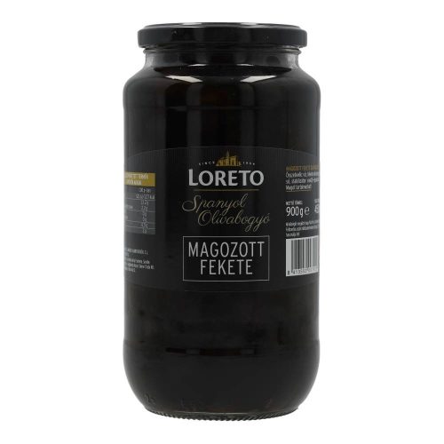 LORETO OLÍVABOGYÓ FEKETE MAGOZOTT 900G