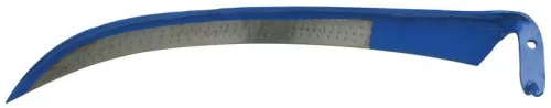 Kaszapenge, Strend Pro Garden Blueline SC103, 60 cm, kék védőfestés, kovácsolt acél, hagyományos kivitel, íves, hegyes végű, kézi használatra, nyél nélkül (TC211902)